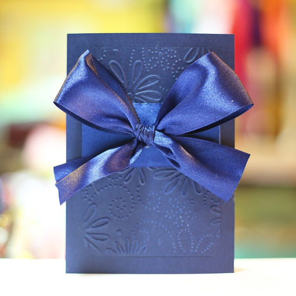 Bowknot Greeting Cards, Beautiful Valentine's Day Greeting Card, Creative Birthday Greeting Card, Original Handmade Wedding Greeting Card, Unique Anniversary Greeting Card to Lovers-Paintingforhome