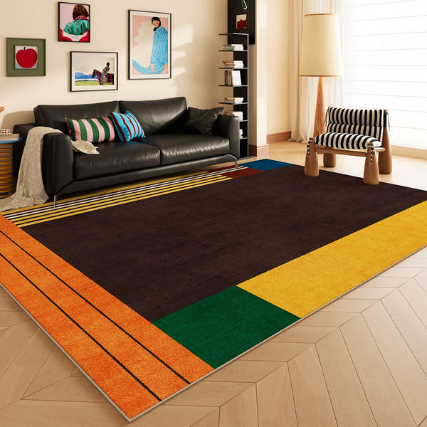 Modern Living Room Rug Ideas, Geometric Modern Rugs for Dining Room, Mid Century Colorful Rugs, Contemporary Abstract Rugs under Coffee Table