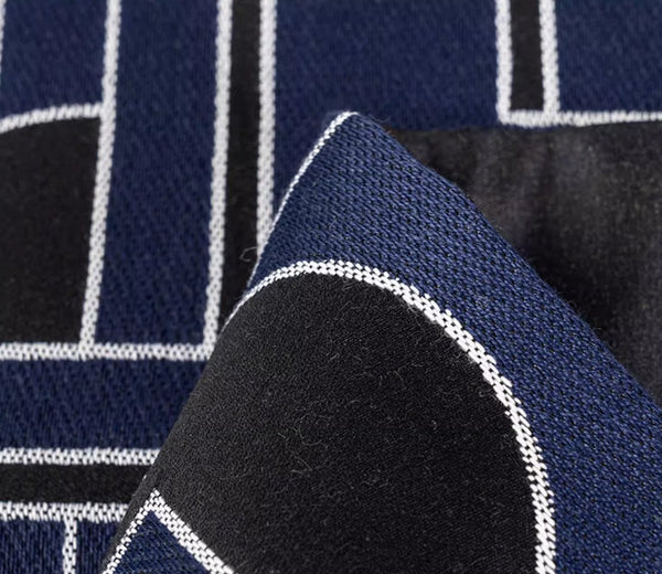 Abstract Decorative Throw Pillows, Geometric Contemporary Pillows, Blue Square Modern Throw Pillows for Couch, Large Simple Throw Pillow for Interior Design-Paintingforhome