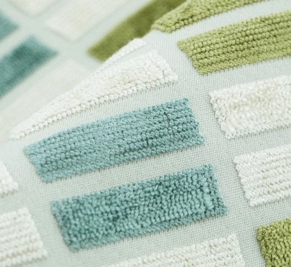 Modern Throw Pillows, Green Modern Sofa Pillows, Large Square Pillows, Decorative Pillows for Couch, Decorative Throw Pillows for Living Room Couch-Paintingforhome