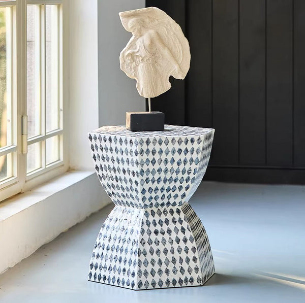 Small End Table, Modern Side Table, Bedside Small Side Table, Contemporary Bedside Table, Shell Small Sofa Side Table, Portable Casual Side Table, Creative Coffee Table, Contemporary Side Table-Paintingforhome