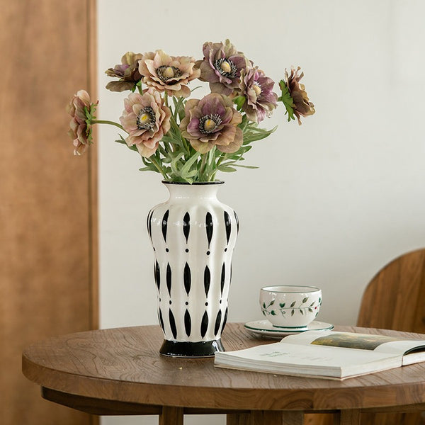 Handmade Bouquet Ceramic Vases, Modern Flower Vases on Table, Porcelain Flower Vases, Water Holding Flower Vases-Paintingforhome