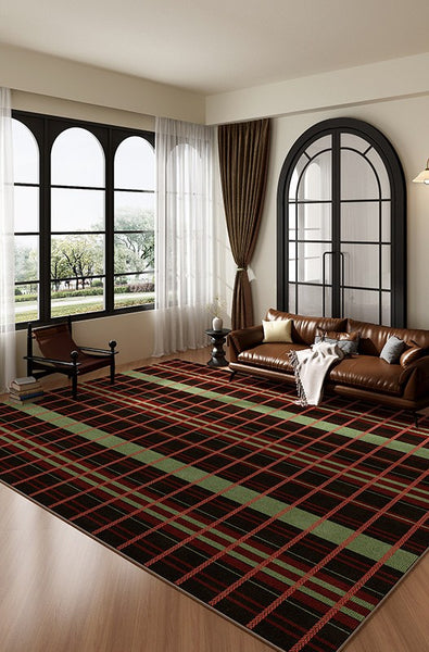 Mid Century Modern Rugs, Contemporary Modern Rugs for Living Room, Colorful Absract Rugs for Bedroom, Minimalist Geometric Rugs for Living Room-Paintingforhome