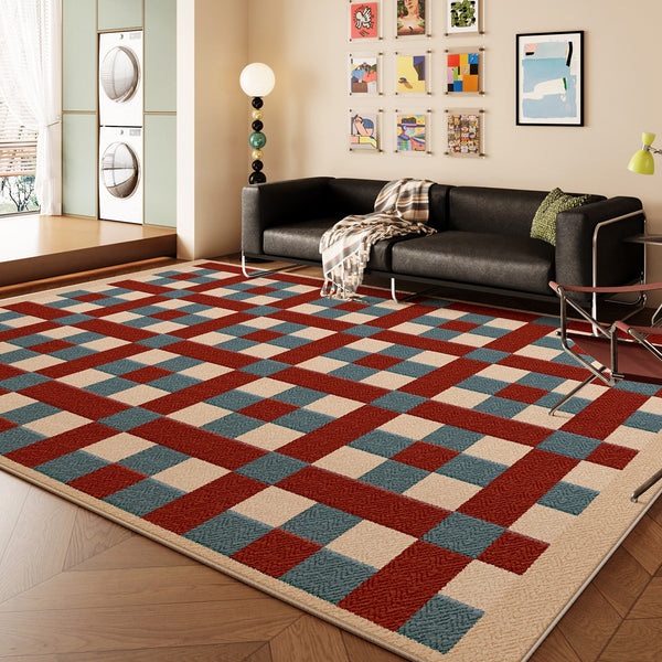 Mid Century Modern Rugs for Living Room, Large Modern Rugs for Bedroom, Contemporary Modern Carpets for Dining Room