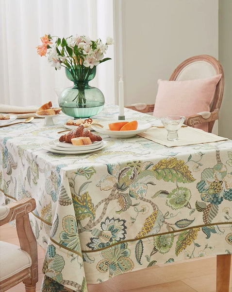 Rustic Table Covers for Kitchen, Large Rectangle Tablecloth for Dining Room Table, Country Farmhouse Tablecloth, Square Tablecloth for Round Table-Paintingforhome