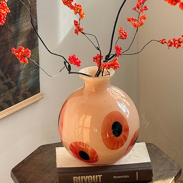 Unique Modern Vases for Flowers, Flower Vases on Table, Glass Bud Vases, Handmade Vintage Glass Flower Vases-Paintingforhome