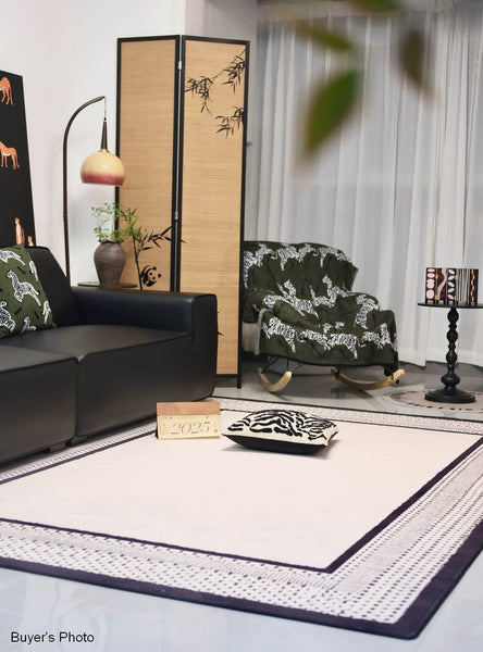 Dining Room Geometric Area Rugs, Contemporary Modern Rugs for Office, Bedroom Modern Rugs, Large Modern Rugs for Living Room-Paintingforhome