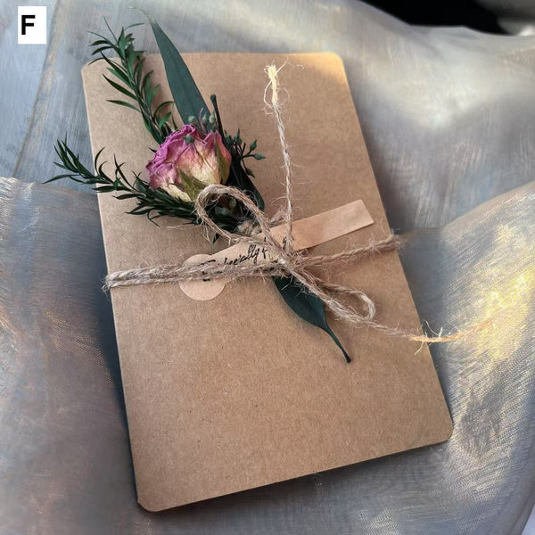 Creative Birthday Greeting Card, Wedding Greeting Card, Unique Anniversary Greeting Card, Beautiful Valentine's Day Greeting Card, Original Handmade Dried Flower Greeting Cards-Paintingforhome