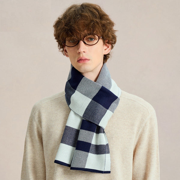 Men's Wool Scarf Winter, Formal Men Scarf Styles, Men's Winter Scarves, Unique Gifts for Men, Long Wool Man Scarf, Business Casual Scarf for Men