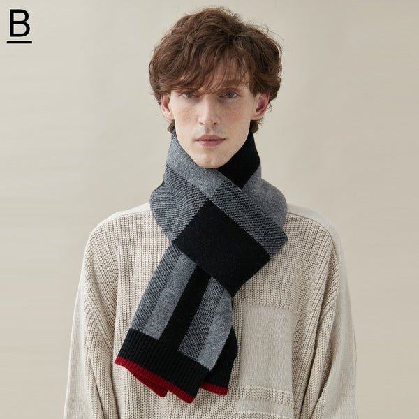 Casual Scarf Men, Business Wool Scarf for Gentleman, Men's Winter Scarf, Men's Wool Scarf Winter, Modern Fashion Scarf, Formal Men Scarf Styles, Pure Wool Scarf-Paintingforhome
