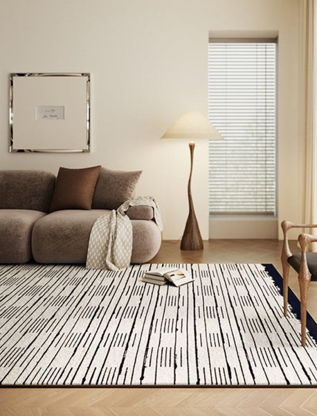 Simple Modern Rugs for Dining Room, Bedroom Modern Rugs, Living Room Contemporary Modern Rugs, Large Abstract Geometric Modern Rugs-Paintingforhome