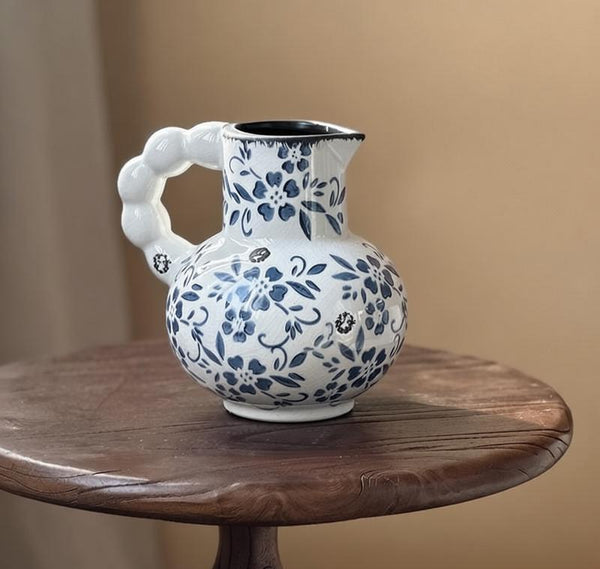 Rustic Porcelain Flower Vases, Ceramic Bud Vases, Unique Handmade Ceramic Vases, Small Flower Vases on Table-Paintingforhome