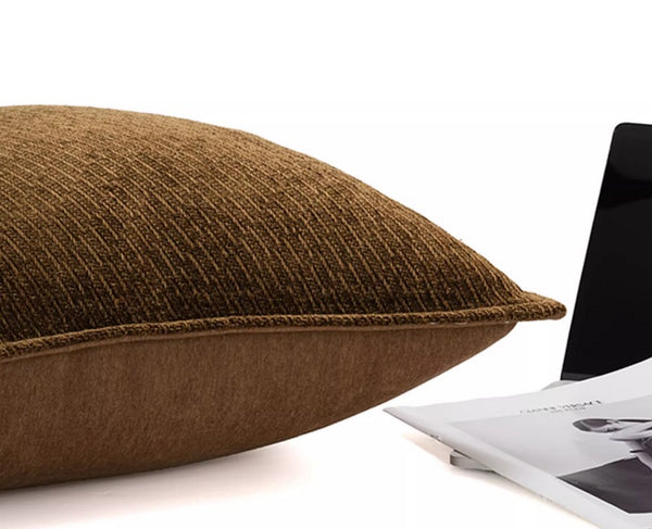 Large Brown Modern Throw Pillows for Couch, Contemporary Modern Sofa Pillows for Bedroom, Simple Decorative Throw Pillows, Large Throw Pillow for Interior Design-Paintingforhome