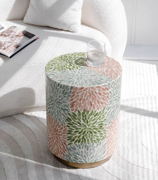 Unique Small End Table, Contemporary Small Sofa Side Table, Portable Casual Side Table, Creative Coffee Table, Shell Small Side Table-Paintingforhome