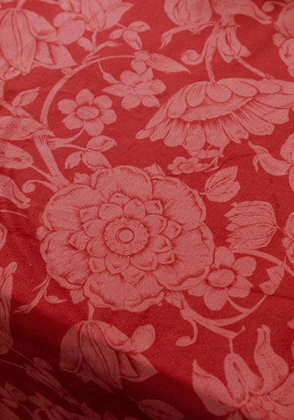 Long Rectangle Tablecloth for Dining Room Table, Christmas Table Cloth, Wedding Tablecloth, Red Flower Pattern Tablecloth for Home Decoration, Square Tablecloth-Paintingforhome