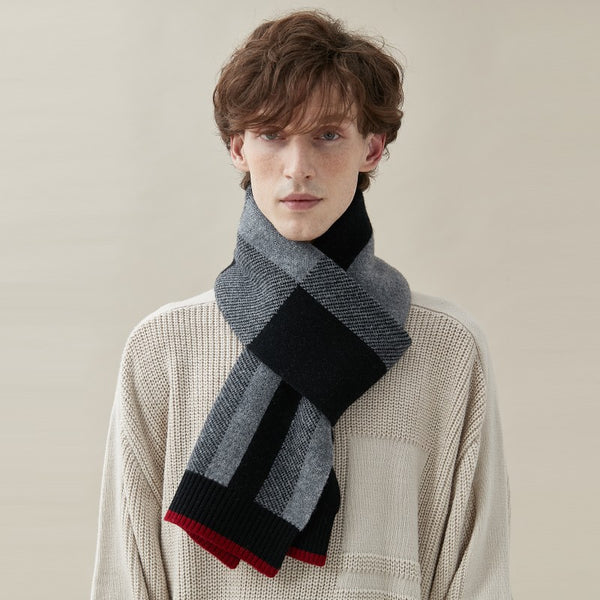 Casual Scarf Men, Business Wool Scarf for Gentleman, Men's Winter Scarf, Men's Wool Scarf Winter, Modern Fashion Scarf, Formal Men Scarf Styles, Pure Wool Scarf-Paintingforhome