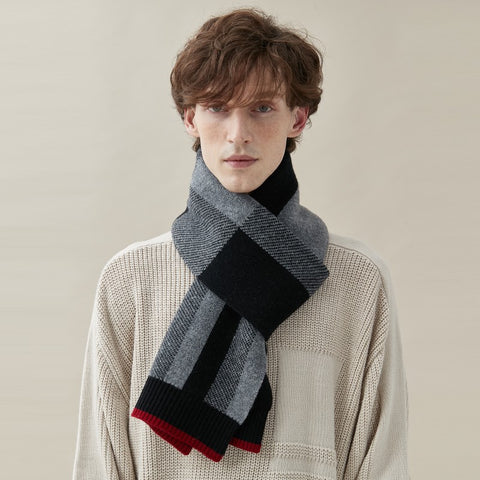 Casual Scarf Men, Business Wool Scarf for Gentleman, Men's Winter Scarf, Men's Wool Scarf Winter, Modern Fashion Scarf, Formal Men Scarf Styles, Pure Wool Scarf-Paintingforhome