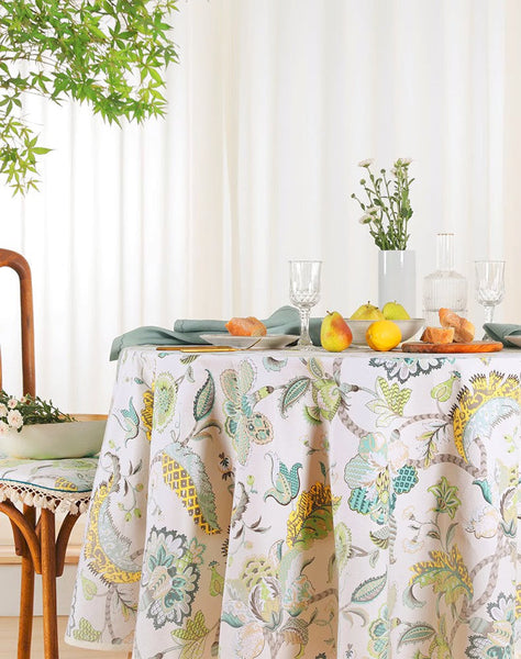 Rustic Table Covers for Kitchen, Large Rectangle Tablecloth for Dining Room Table, Country Farmhouse Tablecloth, Square Tablecloth for Round Table-Paintingforhome