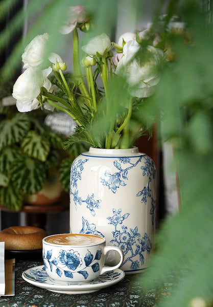 Traditional Tea Cup Set, Porcelain Tea Cups, Floral Tea Cup Set, Classic British Tea Cups, Elegant Tea Cup With Saucer, Ceramic Tea Cup with Saucer, Tea Cup Set, Vintage Tea Cup Set, Modern Ceramic Cups-Paintingforhome