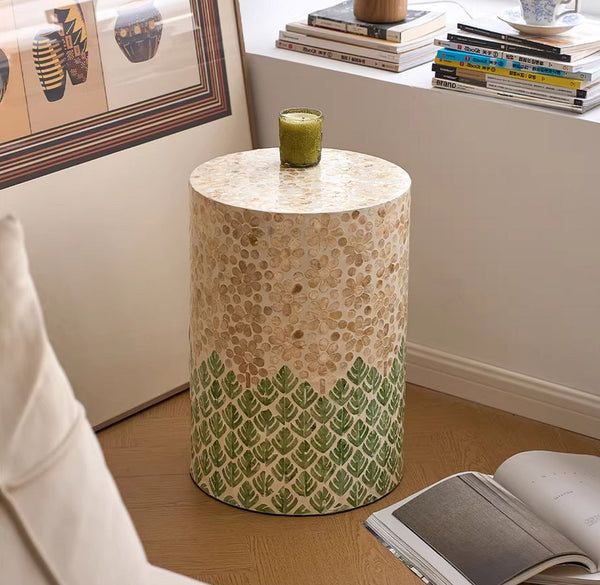 Creative Coffee Table, Contemporary Side Table, Small End Table, Portable Casual Side Table, Shell Small Sofa Side Table, Modern Side Table, Contemporary Bedside Table, Bedside Small Side Table-Paintingforhome