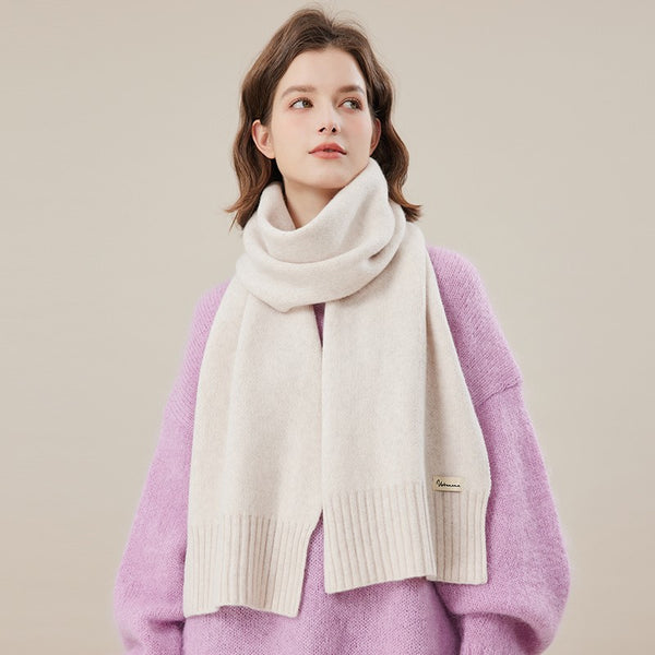 Wool Scarf for Women, Casual Scarf for Women, Fashion Designer Scarf, Cold Weather Scarf, Modern Winter Scarf, Soft Cashmere Scarf for Women-Paintingforhome