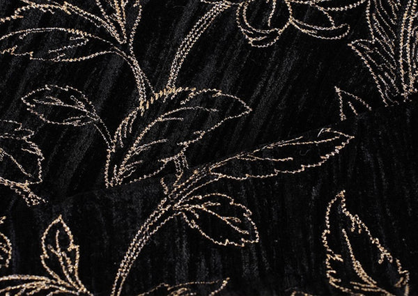 Contemporary Modern Sofa Pillows, Black Embroidery Flower Pattern Pillows for Couch, Decorative Throw Pillows for Bedroom, Large Modern Sofa Pillow for Dining Room-Paintingforhome