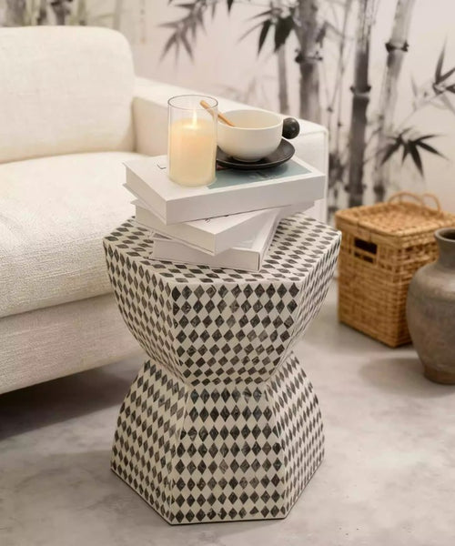 Modern Side Table, Bedside Small Side Table, Contemporary Bedside Table, Small End Table, Shell Small Sofa Side Table, Portable Casual Side Table, Creative Coffee Table, Contemporary Side Table-Paintingforhome