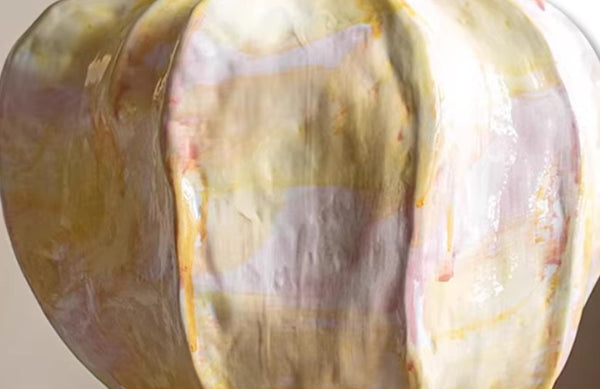 Centerpiece Ceramic Bouquet Vases, Handmade Modern Flower Vase, Large Contemporary Vases on Dining Table, Porcelain Vases for Modern Home Decor-Paintingforhome