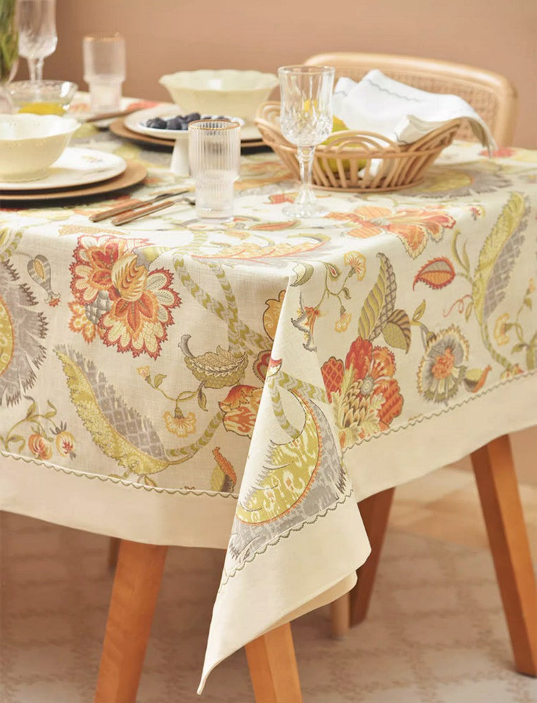 Large Rectangular Tablecloth Extra Large Rectangle Tablecloth for Dining Room Table, Country Farmho ...