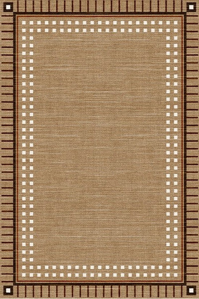 Mid Century Modern Rug for Living Room, Brown Modern Carpets for Office, Geometric Contemporary Rugs for Dining Room