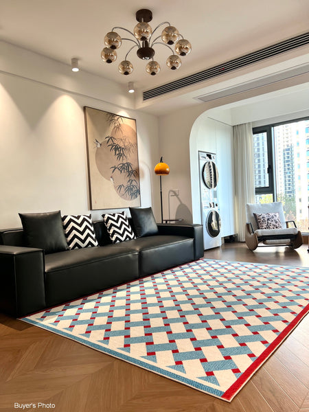 Modern Living Room Rug Ideas, Mid Century Modern Rugs, Contemporary Abstract Rugs for Dining Room, Geometric Contemporary Rugs