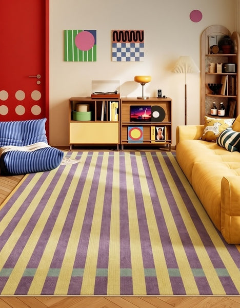 Modern Rugs for Living Room, Abstract Contemporary Rugs for Bedroom, Modern Rugs under Sofa, Colorful Modern Carpets for Dining Room