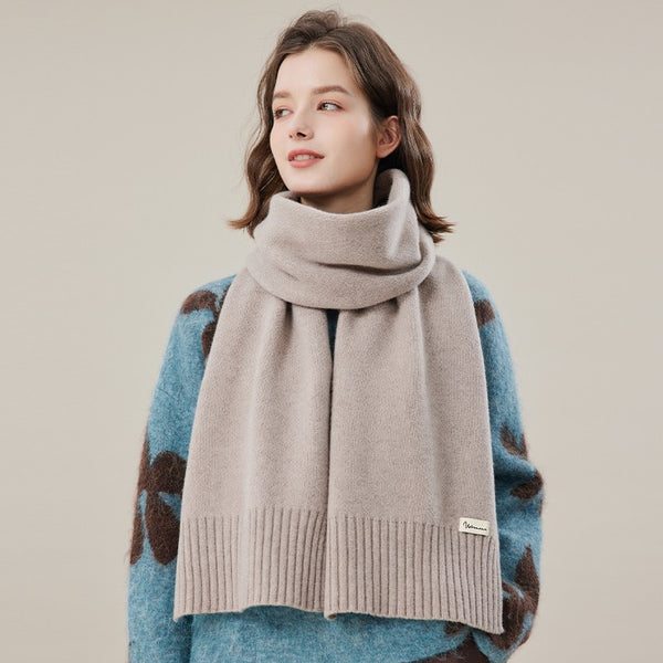 Fashion Designer Scarf, Cold Weather Scarf, Wool Scarf for Women, Casual Scarf for Women, Modern Winter Scarf, Soft Cashmere Scarf for Women-Paintingforhome