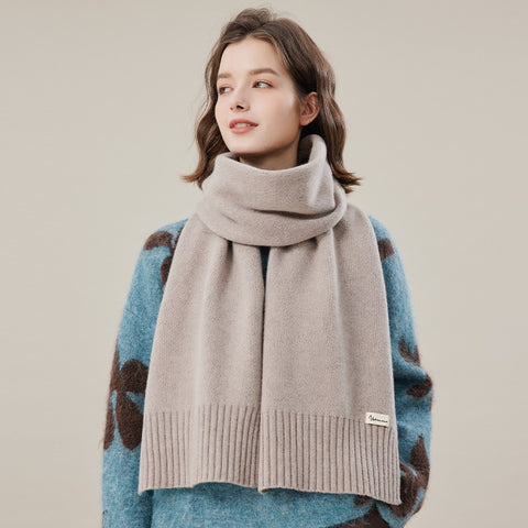 Fashion Designer Scarf, Cold Weather Scarf, Wool Scarf for Women, Casual Scarf for Women, Modern Winter Scarf, Soft Cashmere Scarf for Women-Paintingforhome