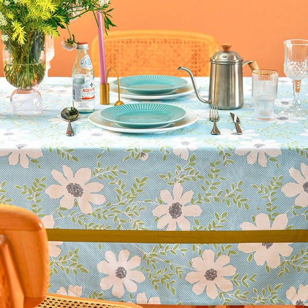 Modern Table Cloths for Dining Room, Farmhouse Cotton Table Cloth, Kitchen Rectangular Table Covers, Square Tablecloth for Round Table, Wedding Tablecloth-Paintingforhome