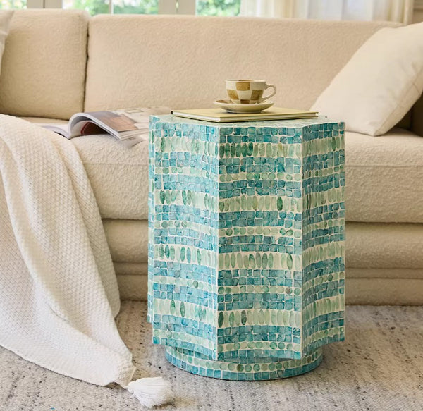 Shell Small Sofa Side Table, Contemporary Bedside Table, Bedside Small Side Table, Modern Side Table, Small End Table, Portable Casual Side Table, Creative Coffee Table, Contemporary Side Table-Paintingforhome
