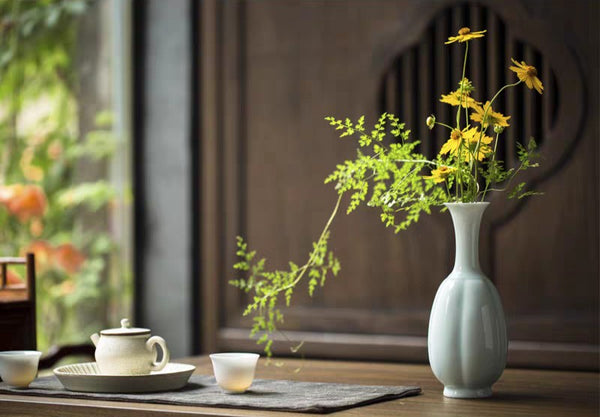 Ceramic Bud Vases, Handmade Water Holding Flower Vase, Small Flower Vases on Table, Rustic Porcelain Flower Vases-Paintingforhome