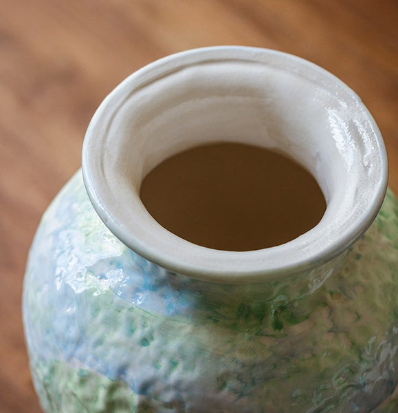 Modern Porcelain Flower Vases, Handmade Water Holding Flower Vases, Centerpiece on Dining Table, Ceramic Bouquet Vases, Flower Vases on Table-Paintingforhome