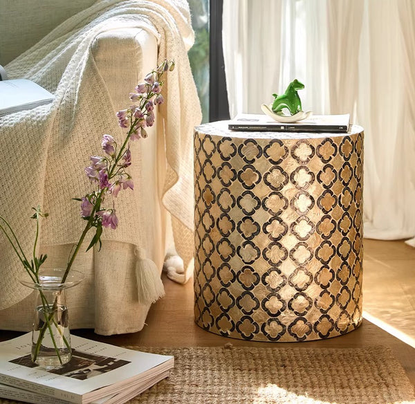 Contemporary Bedside Table, Bedside Small Side Table, Creative Coffee Table, Contemporary Side Table, Modern Side Table, Small End Table, Portable Casual Side Table, Shell Small Sofa Side Table-Paintingforhome