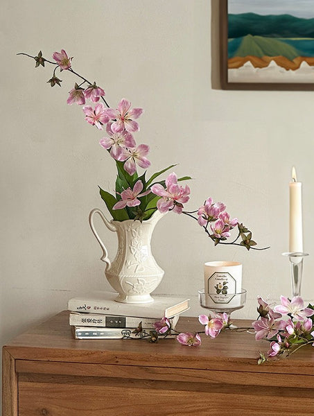 Ceramic Bud Vases, Small Flower Vases on Table, Rustic Porcelain Flower Vases, Handmade Water Holding Flower Vases