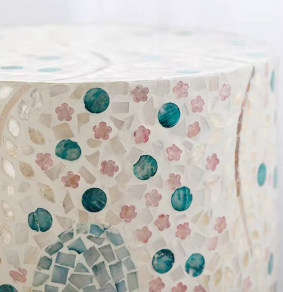 Unique Small End Table, Portable Casual Side Table, Creative Coffee Table, Contemporary Small Sofa Side Table, Shell Small Side Table-Paintingforhome