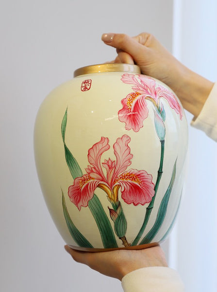 Large Flower Vases on Dining Table, Porcelain Flower Vases, Centerpiece Ceramic Bouquet Vases, Handmade Modern Flower Vase-Paintingforhome