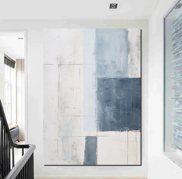 Modern Contemporary Abstract Artwork, Palette Knife Paintings, Extra Large Acrylic Painting, Simple Modern Art, Living Room Wall Art Painting-Paintingforhome