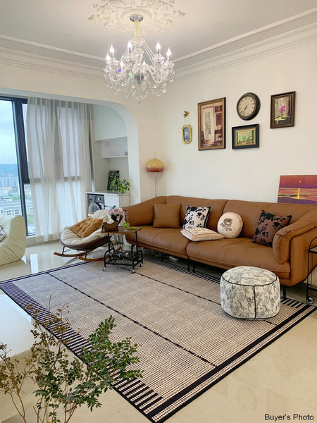 Unique Modern Rugs for Dining Room, Large Abstract Geometric Modern Rugs, Bedroom Modern Rugs, Living Room Contemporary Modern Rugs-Paintingforhome