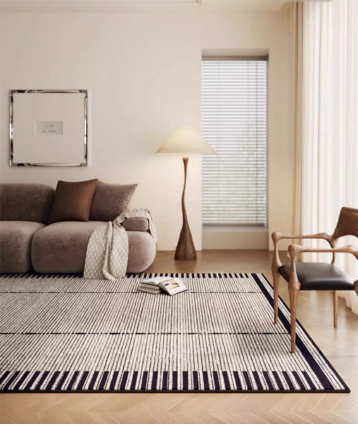 Unique Modern Rugs for Dining Room, Large Abstract Geometric Modern Rugs, Bedroom Modern Rugs, Living Room Contemporary Modern Rugs-Paintingforhome