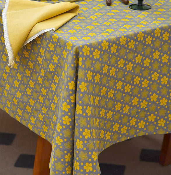 Rustic Table Covers for Kitchen, Large Rectangle Tablecloth for Dining Room Table, Country Farmhouse Tablecloth, Square Tablecloth for Round Table-Paintingforhome
