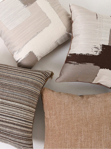 Geometric Modern Sofa Pillows, Abstract Decorative Pillows for Couch, Contemporary Throw Pillows, Modern Pillows for Bedroom, Modern Sofa Pillows-Paintingforhome