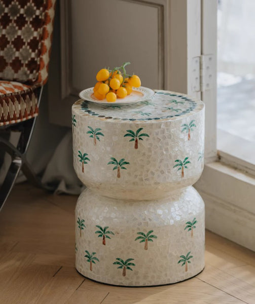 Contemporary Bedside Table, Bedside Small Side Table, Creative Coffee Table, Elegant Small End Table, Modern Side Table, Contemporary Side Table, Portable Casual Side Table, Shell Small Sofa Side Table-Paintingforhome