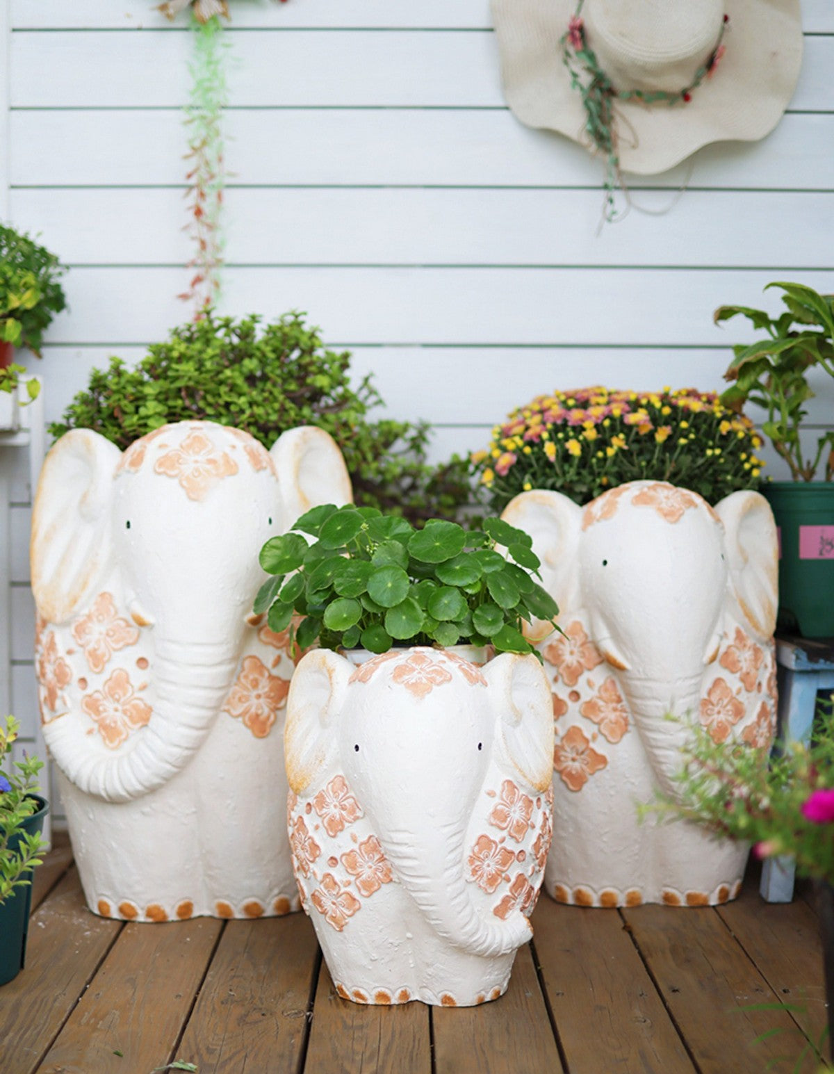 elephant pots for plants Villa Outdoor Garden Flower Pots, Oversized Modern Garden Flower Pot, –  Paintingforhome