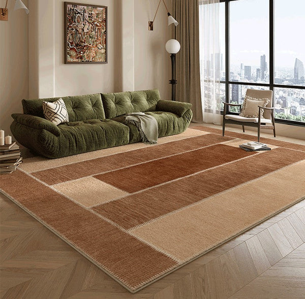 Abstract Modern Carpets for Living Room, Modern Rugs for Dining Room, Contemporary Rugs for Bedroom, Mid Century Modern Rugs Next to Bed-Paintingforhome